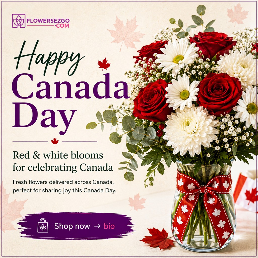 Canada Day Campaign for FlowersEzGo
